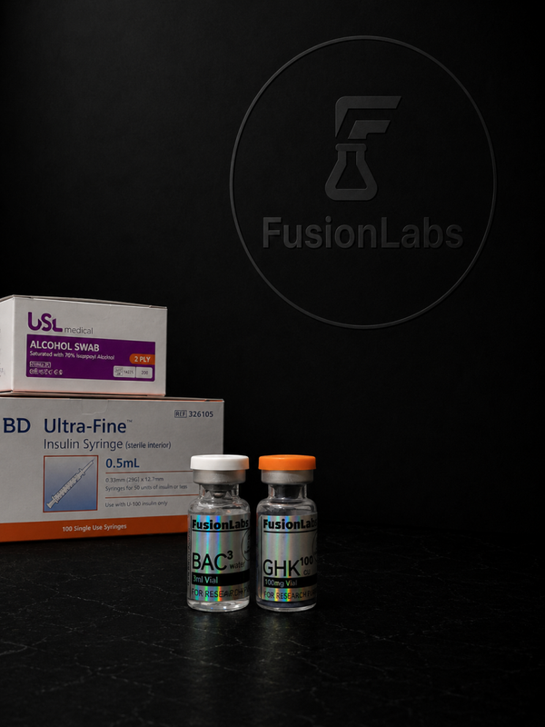 GHK-Cu 100mg + bac water + Pins+wipes