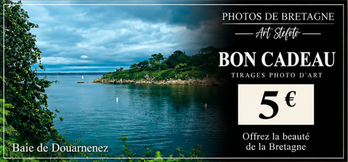 Chèque cadeau photo Bretagne 5 euros Art Stefoto