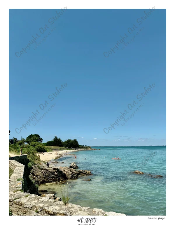 Plage du Castero – photo d'art du littoral breton par Art Stefoto