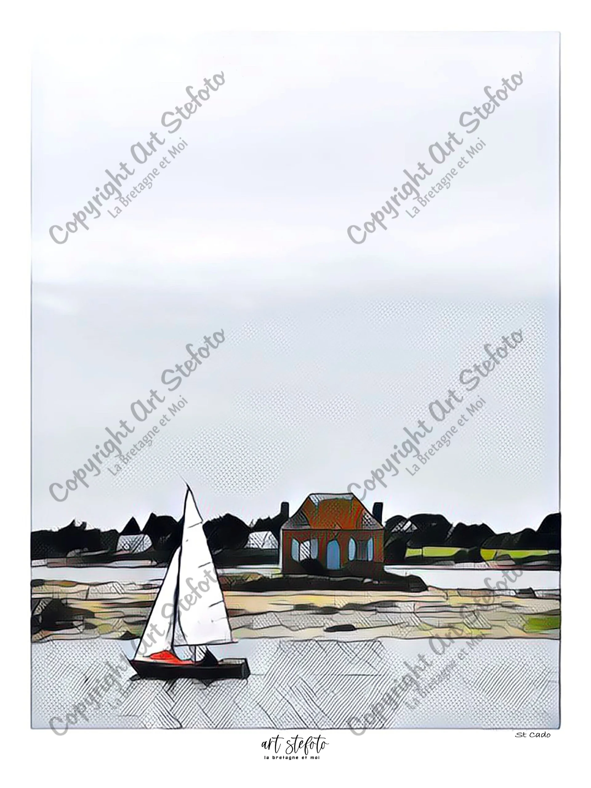 voilier à Saint-Cado galerie photo art stefoto