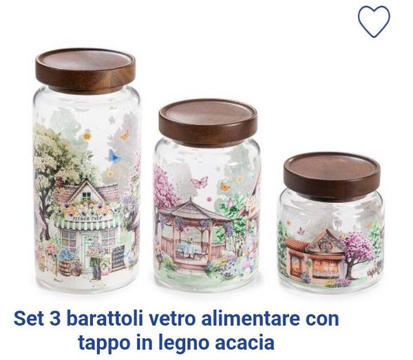 Set Barattoli in vetro