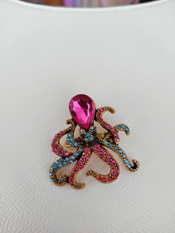 Inktvis broche