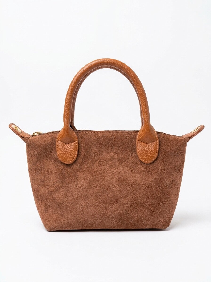 Mini suède damestas - cognac