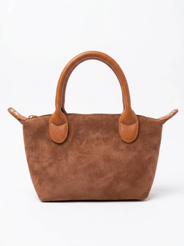 Mini suède damestas - cognac