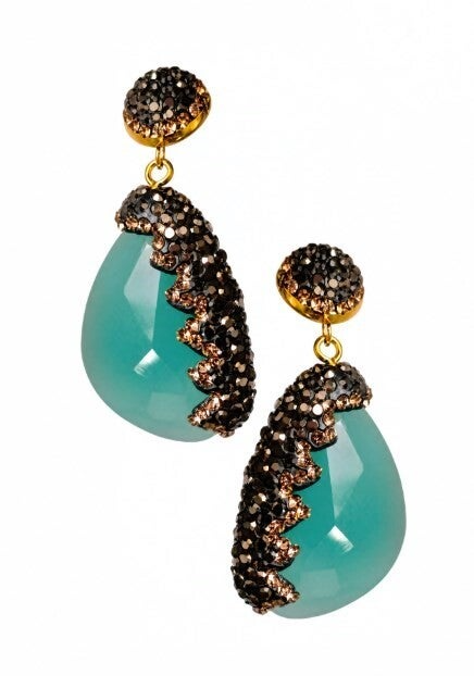 Turquoise oorbellen