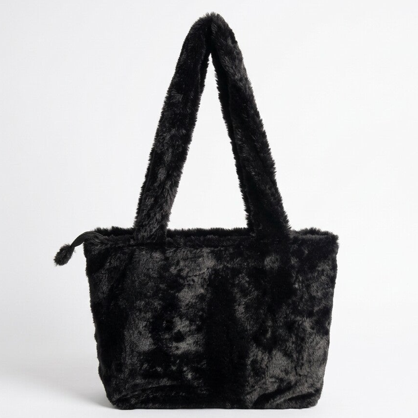 Faux fur shopper