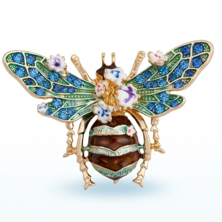 Prachtige bijen broche