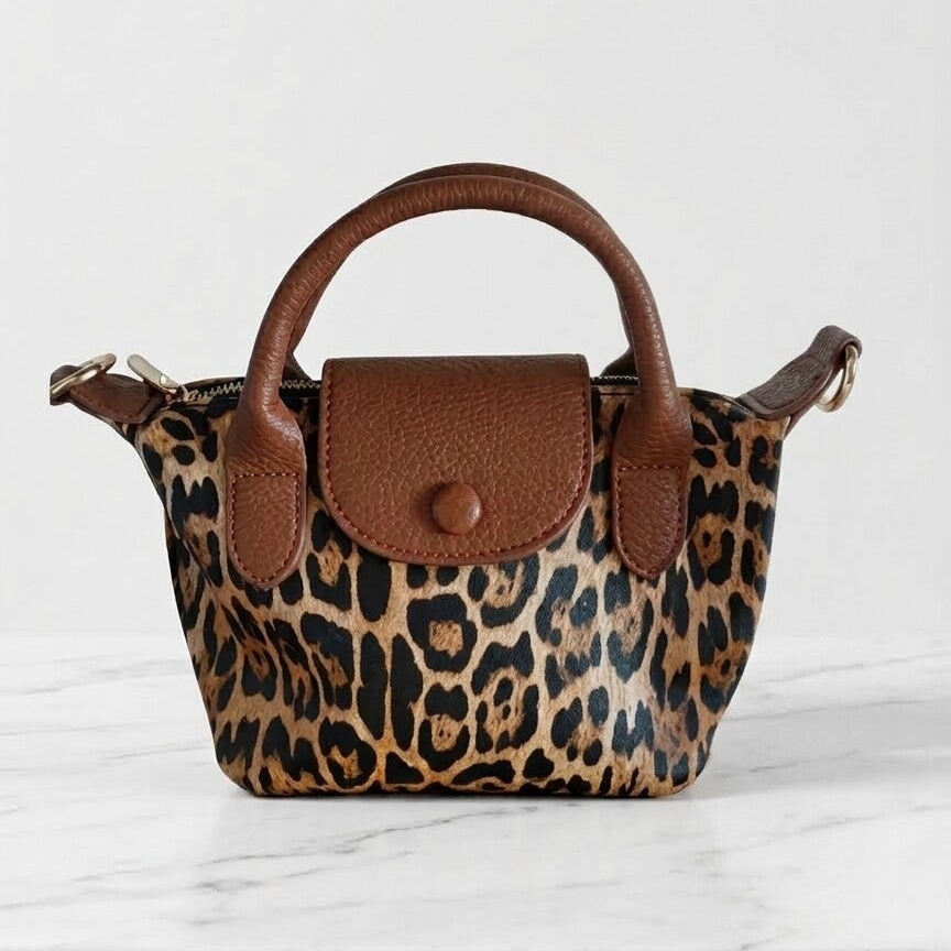 Panter look dames tas