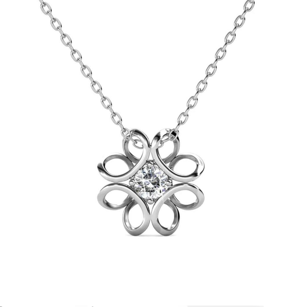 Daffodil  zilveren halsketting