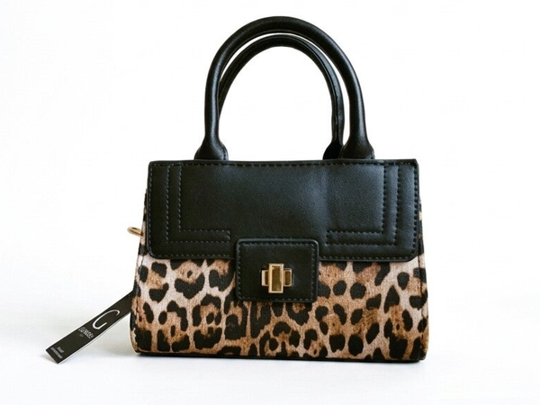 Kleine panterprint dames tas