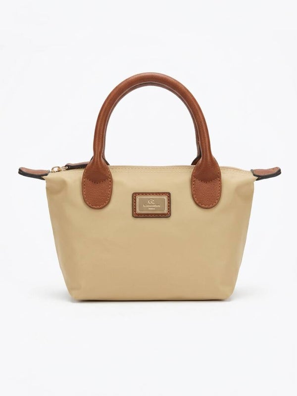 Mini damestas goud/beige