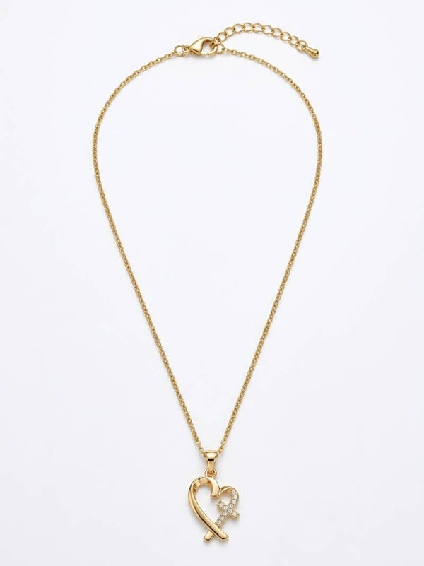 Ketting met hart en kruisje