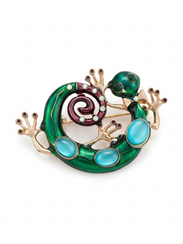 Hagedis broche