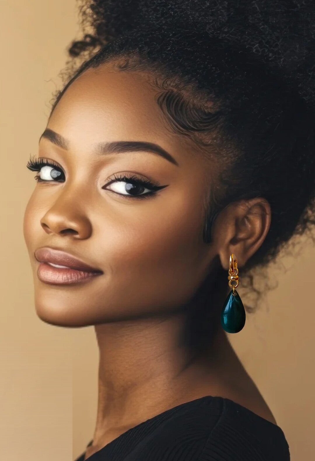 Zara groene oorbellen