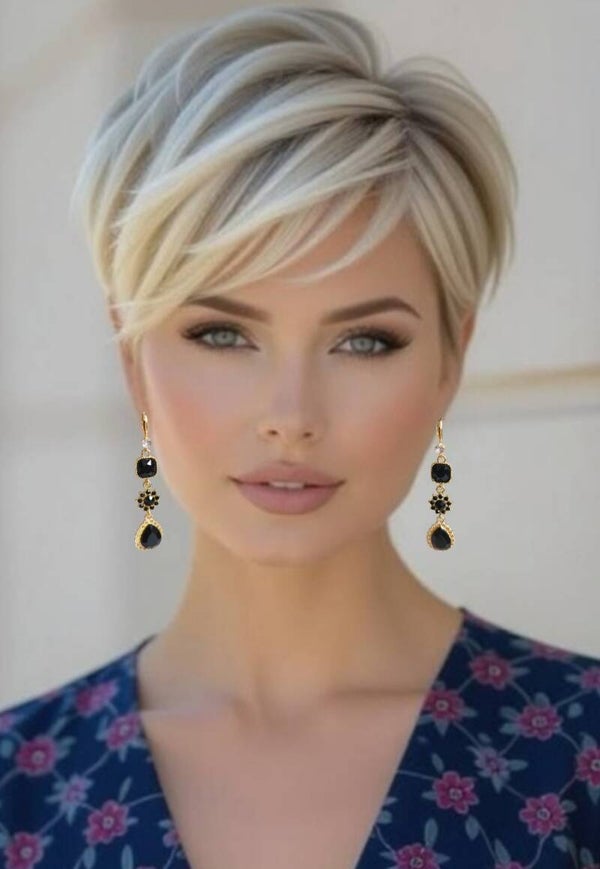 Black elegance oorbellen