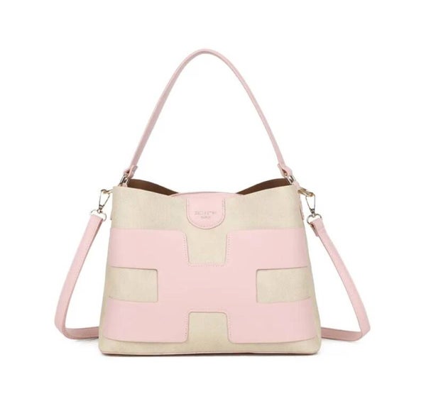 Signature dames tas roze/bruin