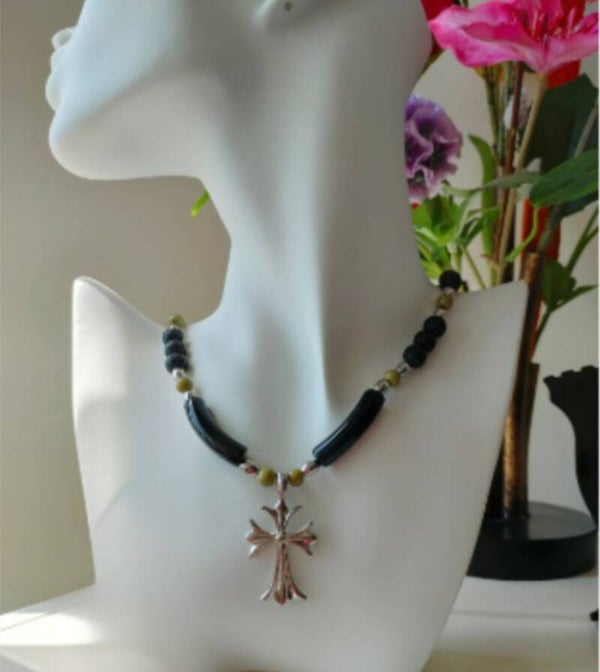 Statement ketting met kruis