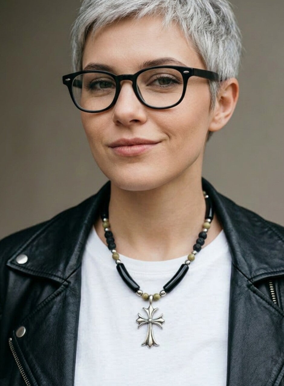 Statement ketting met kruis