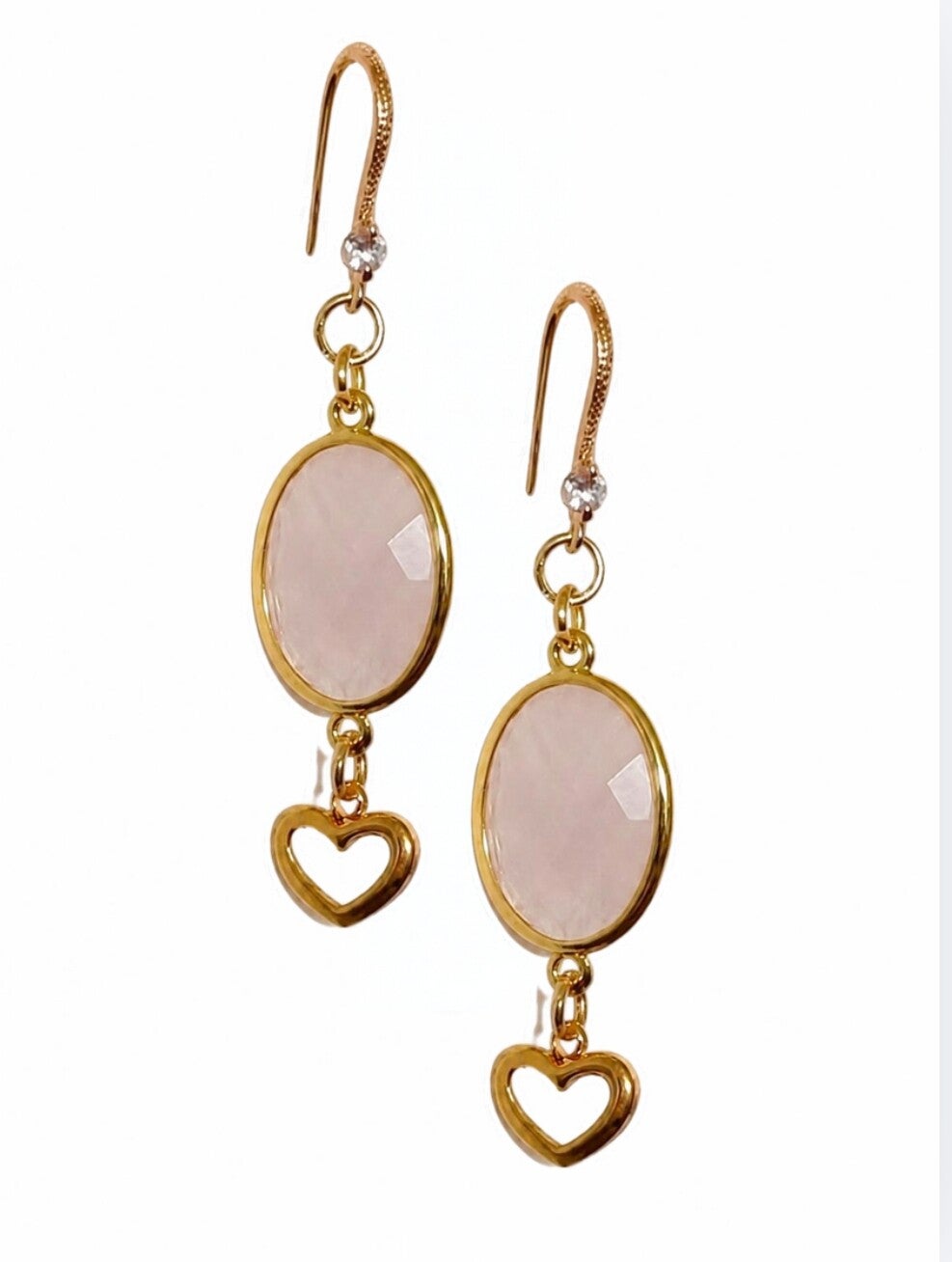 Soft pink oorbellen