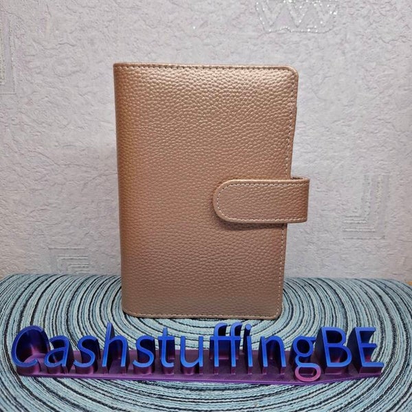 Shiny binder A6 Rosé goud