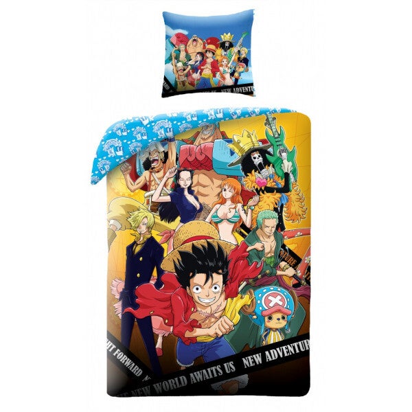 One Piece - Luffy en zijn Crew II Microvezel Beddengoed Set