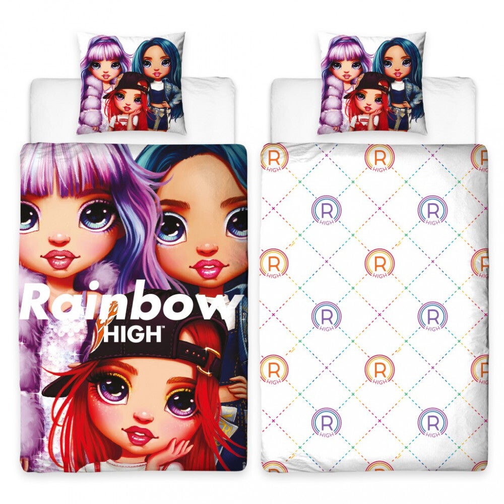 Rainbow High Dekbedovertrek 140 x 200 cm - Microvezel - 60 x 70 cm