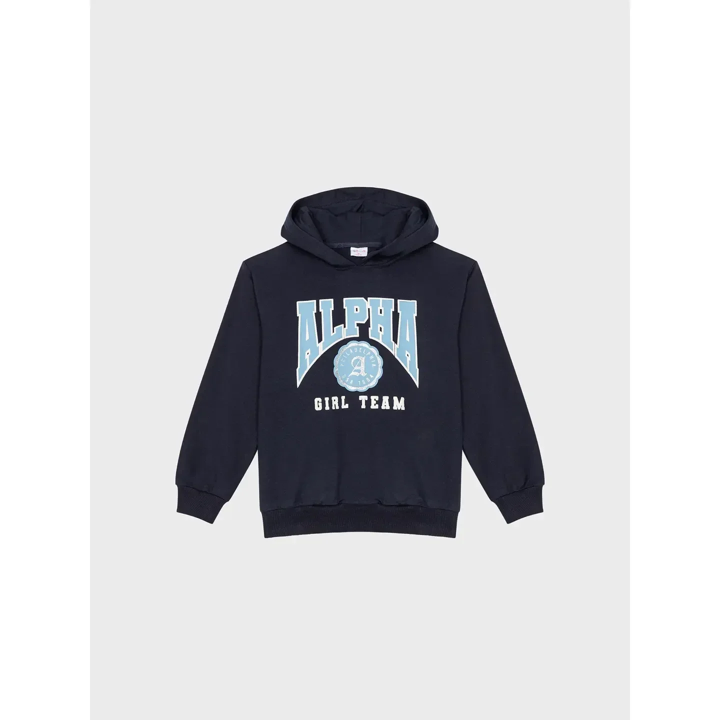 Ativo Kid Girl Sweatshirt met capuchon Blauw