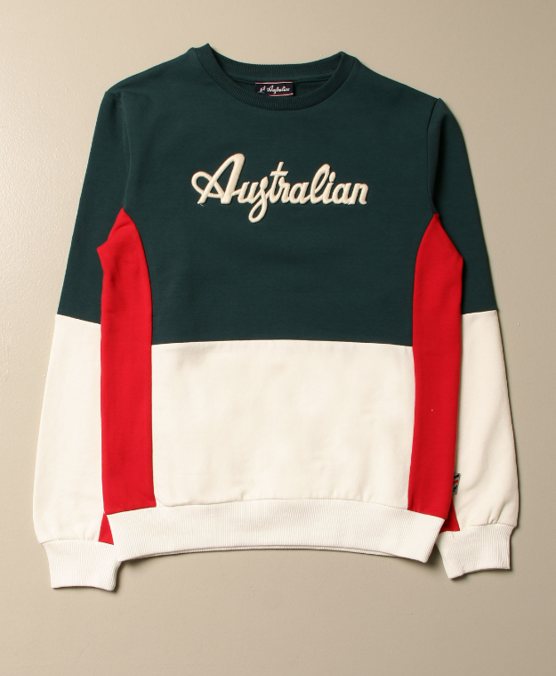 Jongens sweater Australian donkergroen