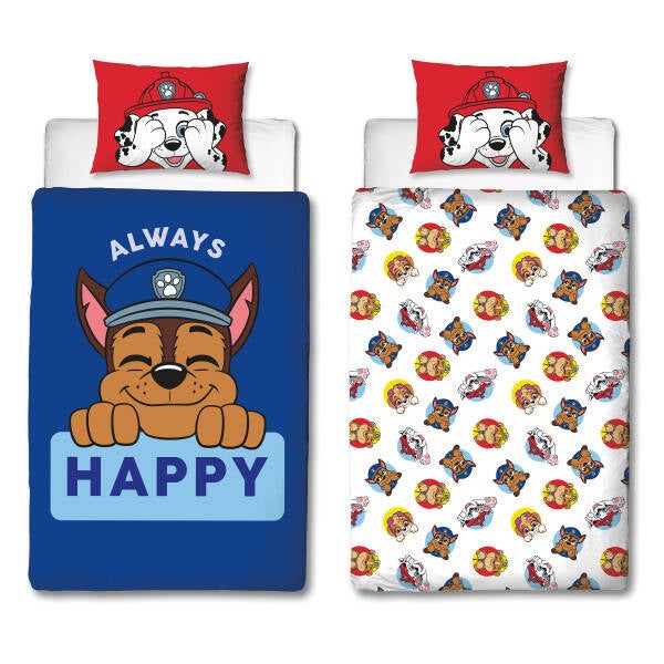 Paw Patrol Dekbedovertrek, always Happy