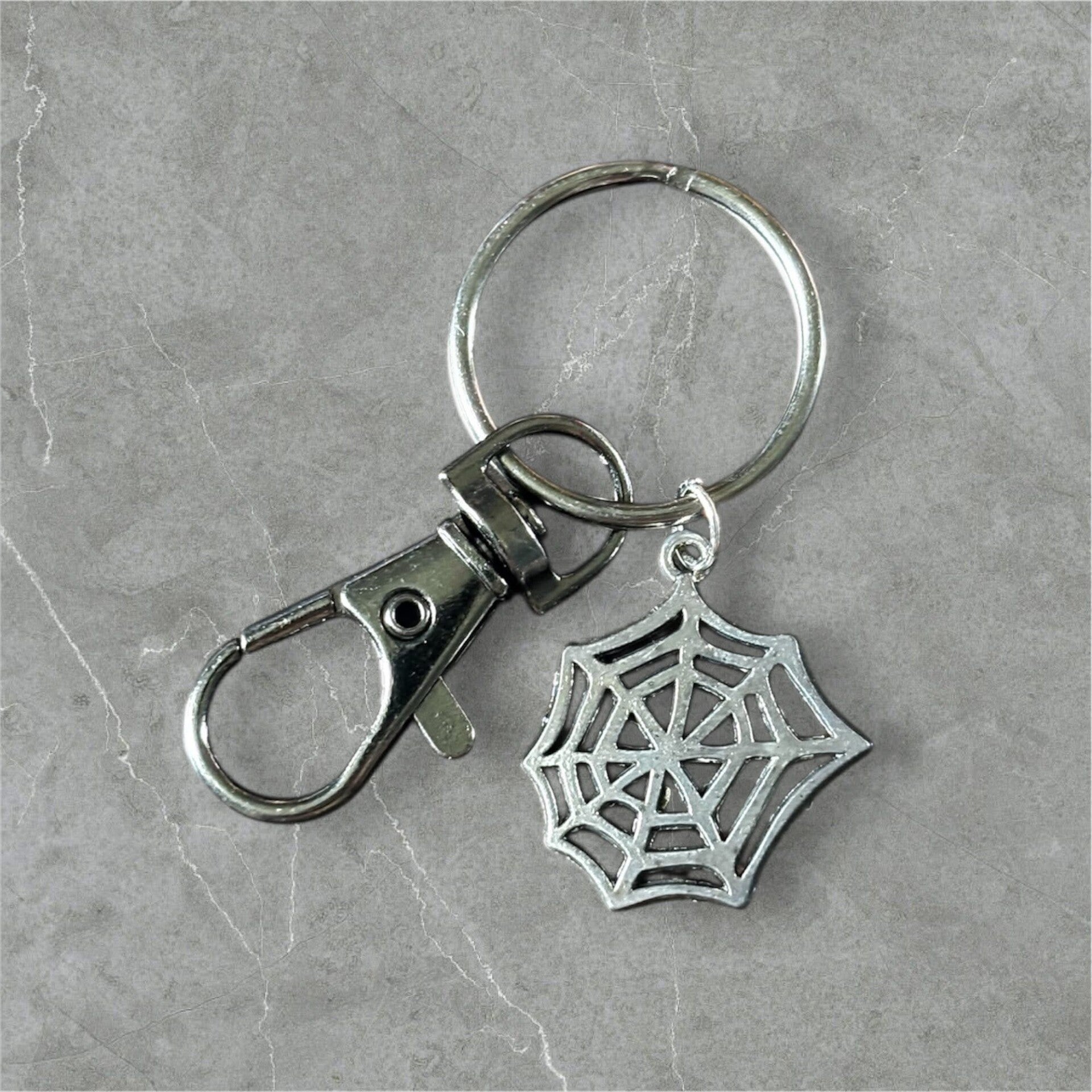 Spider Web Keychain
