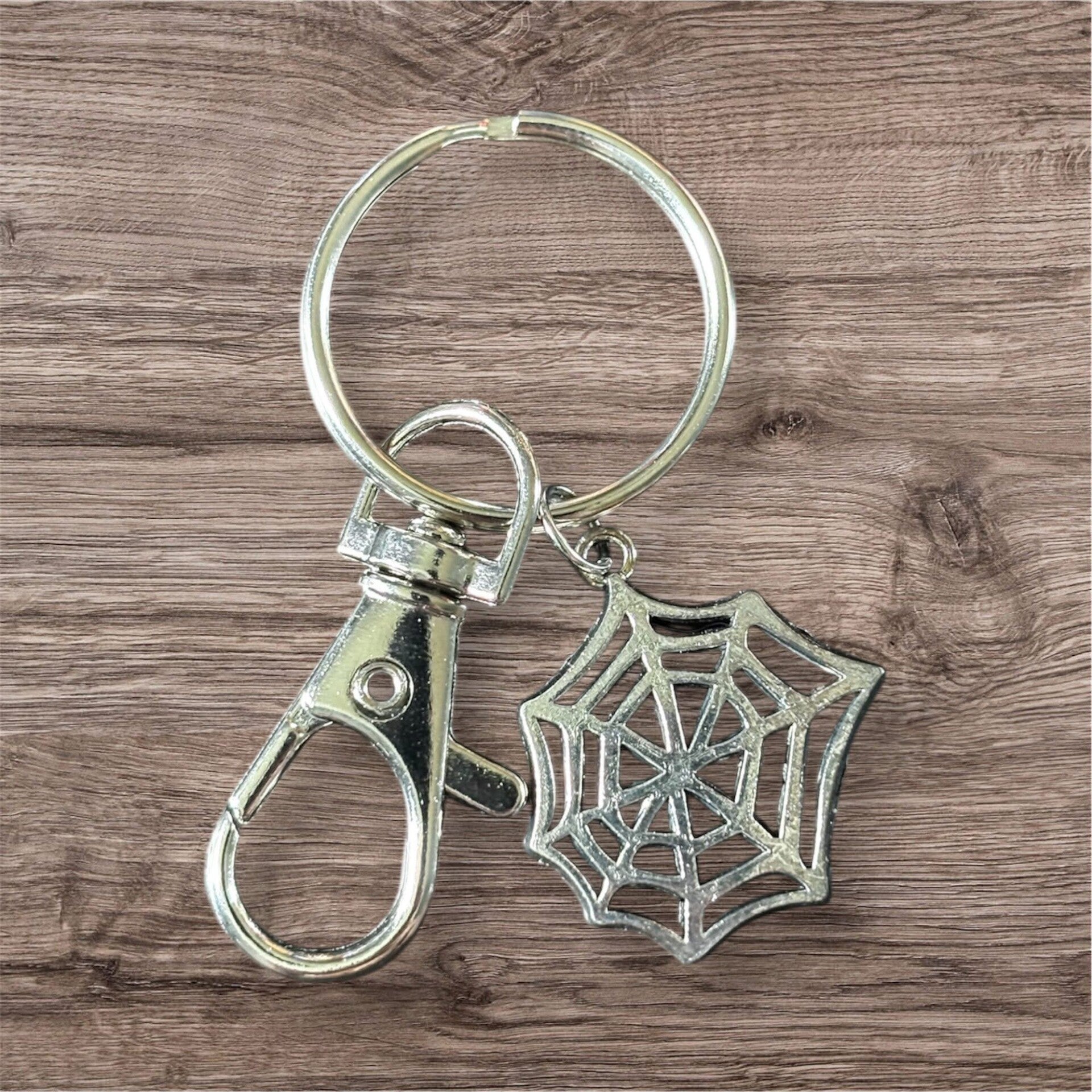 Spiderweb Keychain