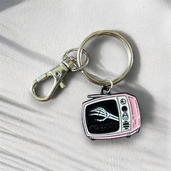 Skeleton TV Keychain