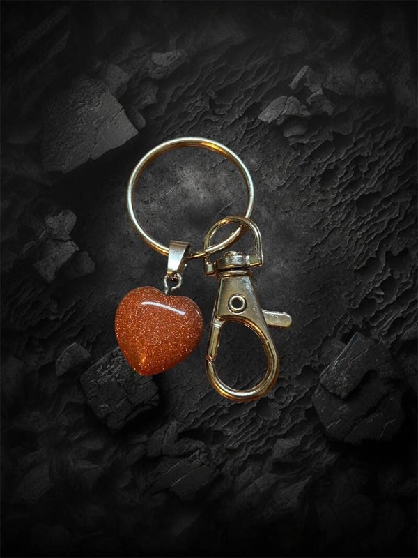 Goldstone Keychain