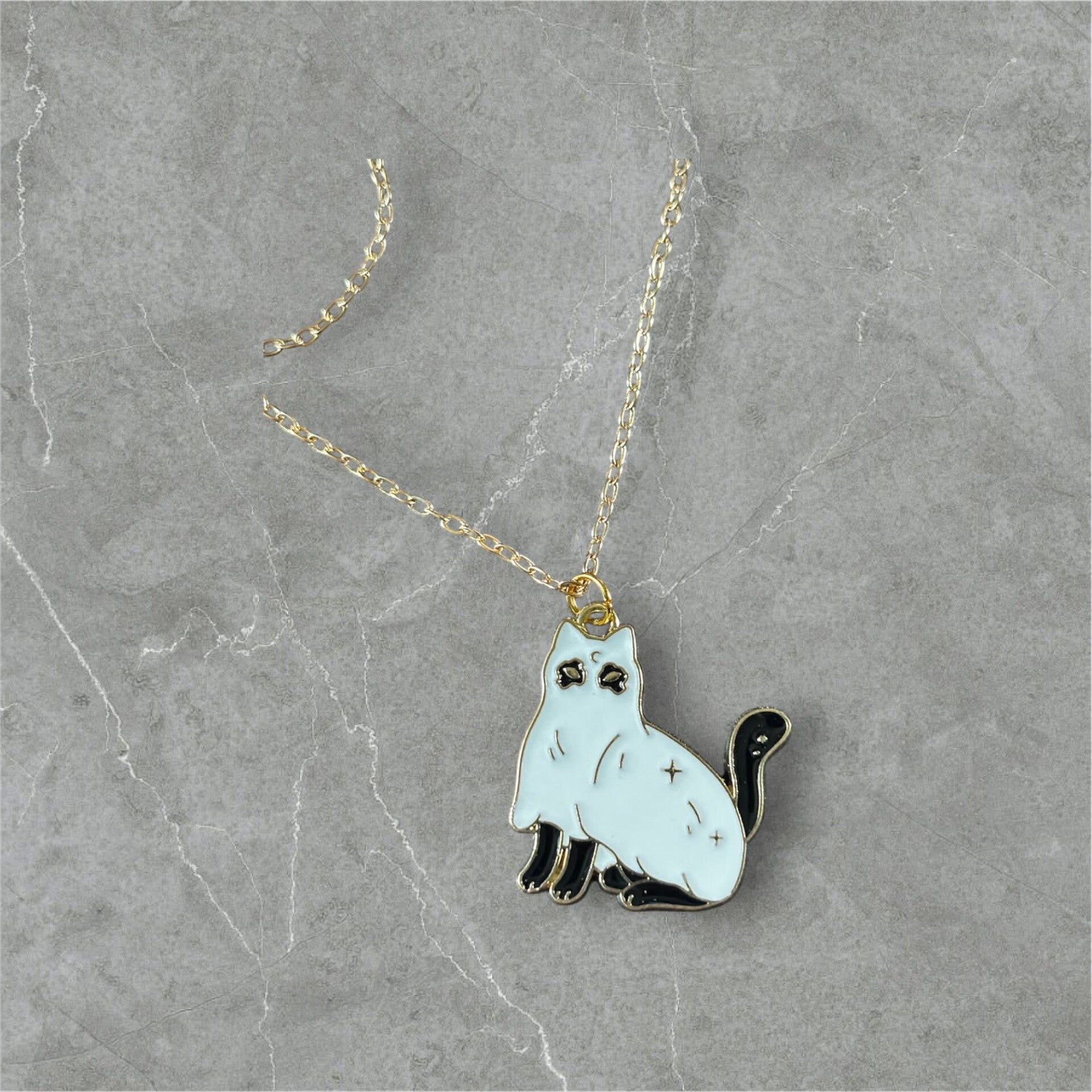 Ghost Cat Necklace