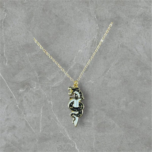 Snake and Dagger Necklace