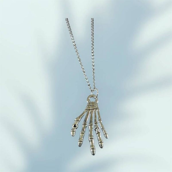 Skeleton Hand Necklace