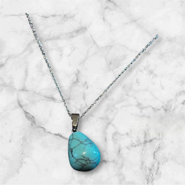 Blue Howlite Necklace