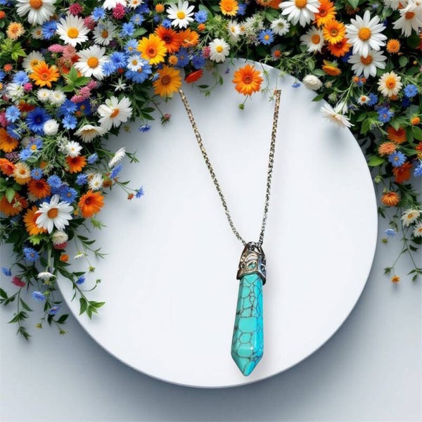 Blue Howlite Necklace