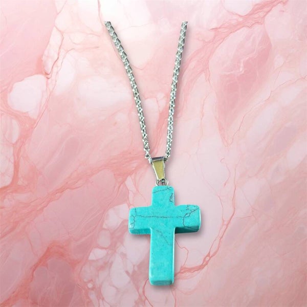 Blue Howlite Necklace