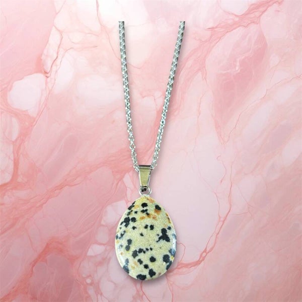 Dalmatian Stone Necklace