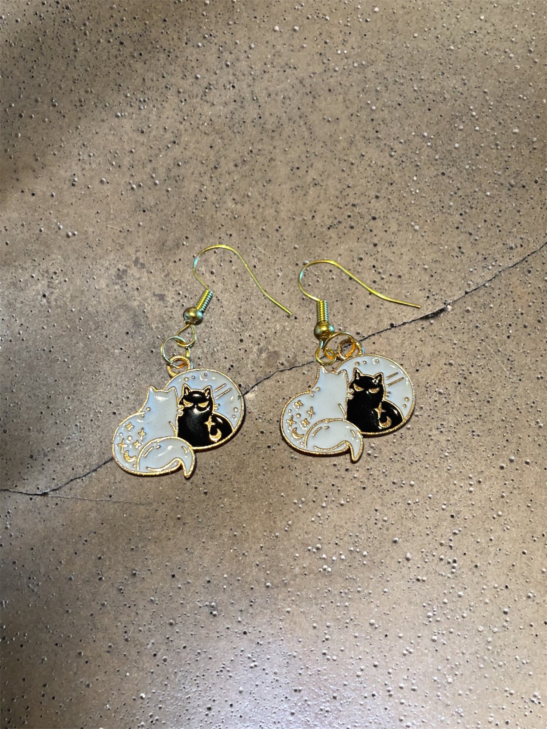 Cat Reflection Earrings