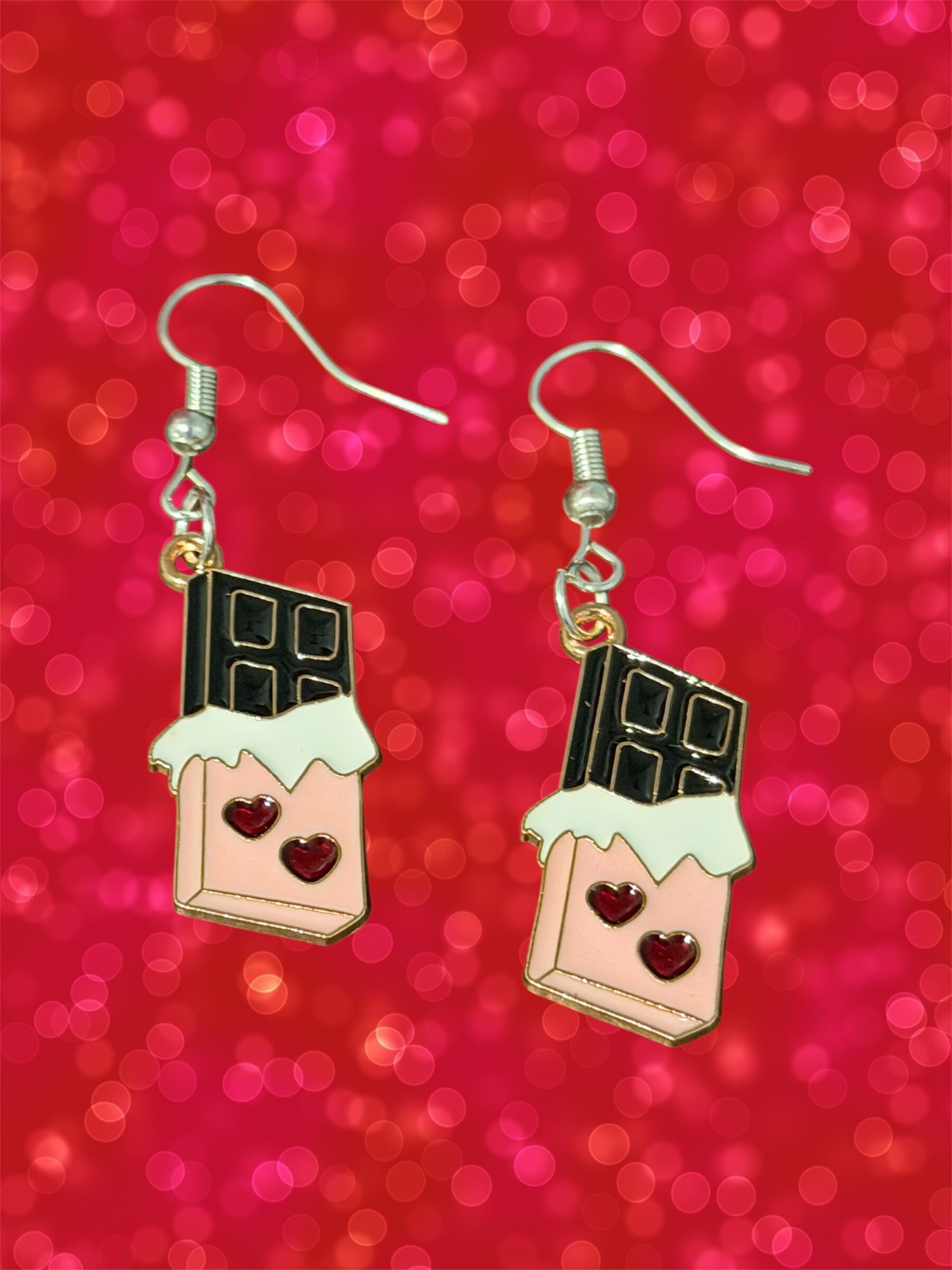 Pink Chocolate Bar Earrings