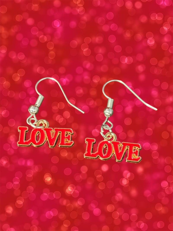 Red Love Earrings