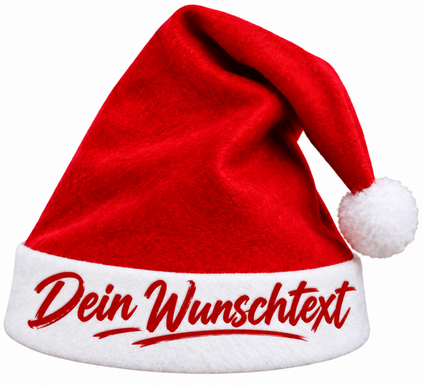 Nikolausmütze mit Wunschtext