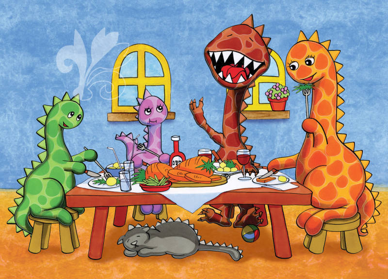 dino draken eten