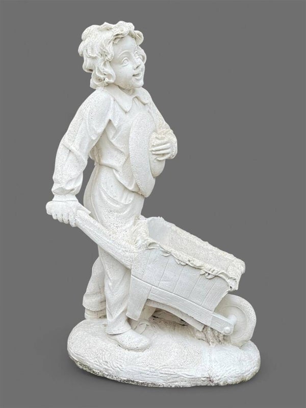 Tuinbeeld olijke / vrolijke Tuinman - 95 cm hoog