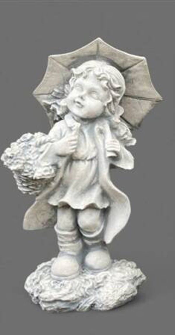 Tuinbeeld klein meisje +/- 30 cm