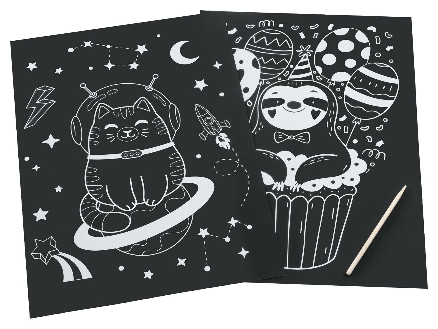 Krastekeningen Dieren - 4-delig