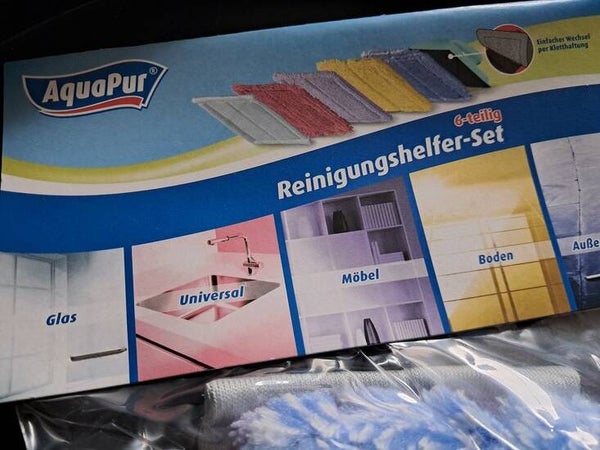 Schoonmaakset handgreep + 5 doekjes
