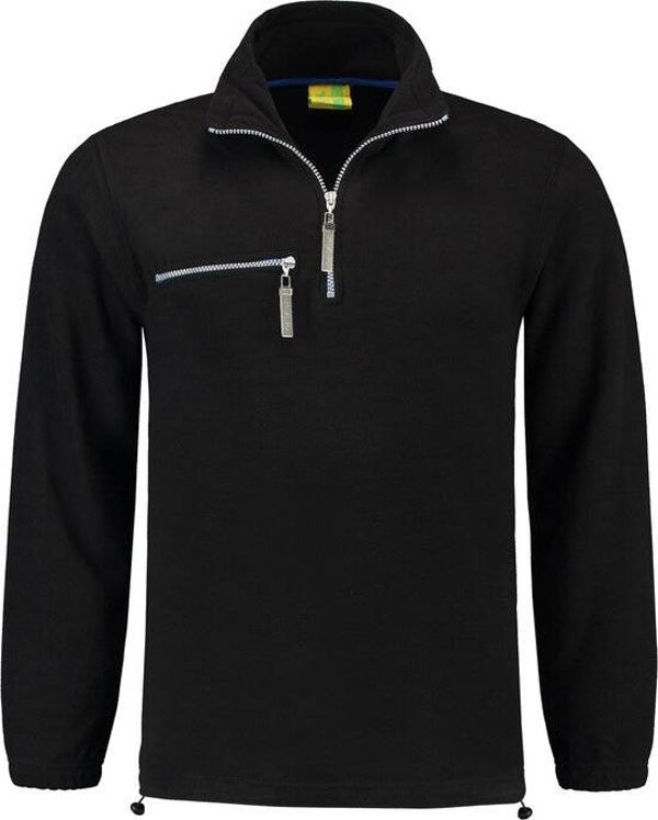 Lemon&Soda Fleece Sweater Zwart - maat XXL